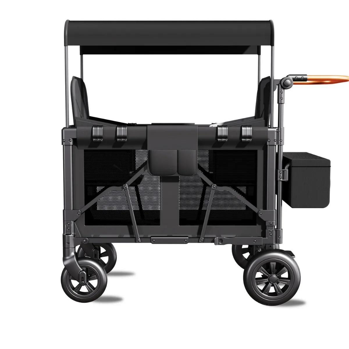 

Stroller Wagon Foldable Deluxe with Cooler Bag Children Camo Black Removable Canopy Baby Strollers 2 or 4 Seater