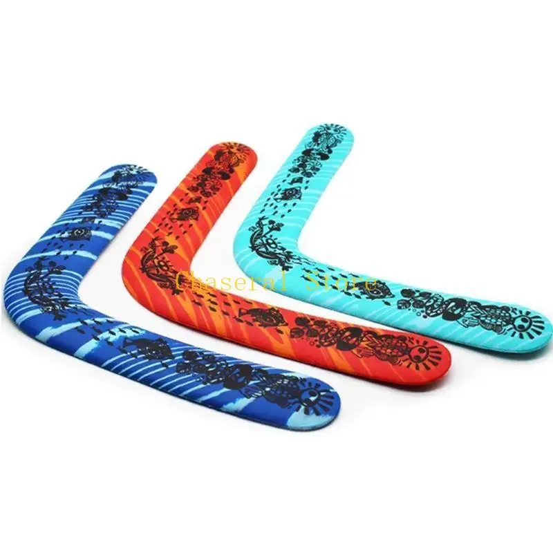 E7CE EVA Soft-Boomerang Flying Disc Sport Toy Interactive Interactive Outdoor Game Education Juega seguridad para niños para
