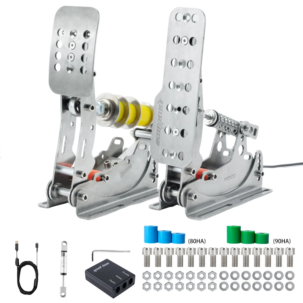 

SimJack UT Padels High Quality Analog Magnetic Simracing Pro Pedals With Smooth Operation Adjustable Travel-P2-H1