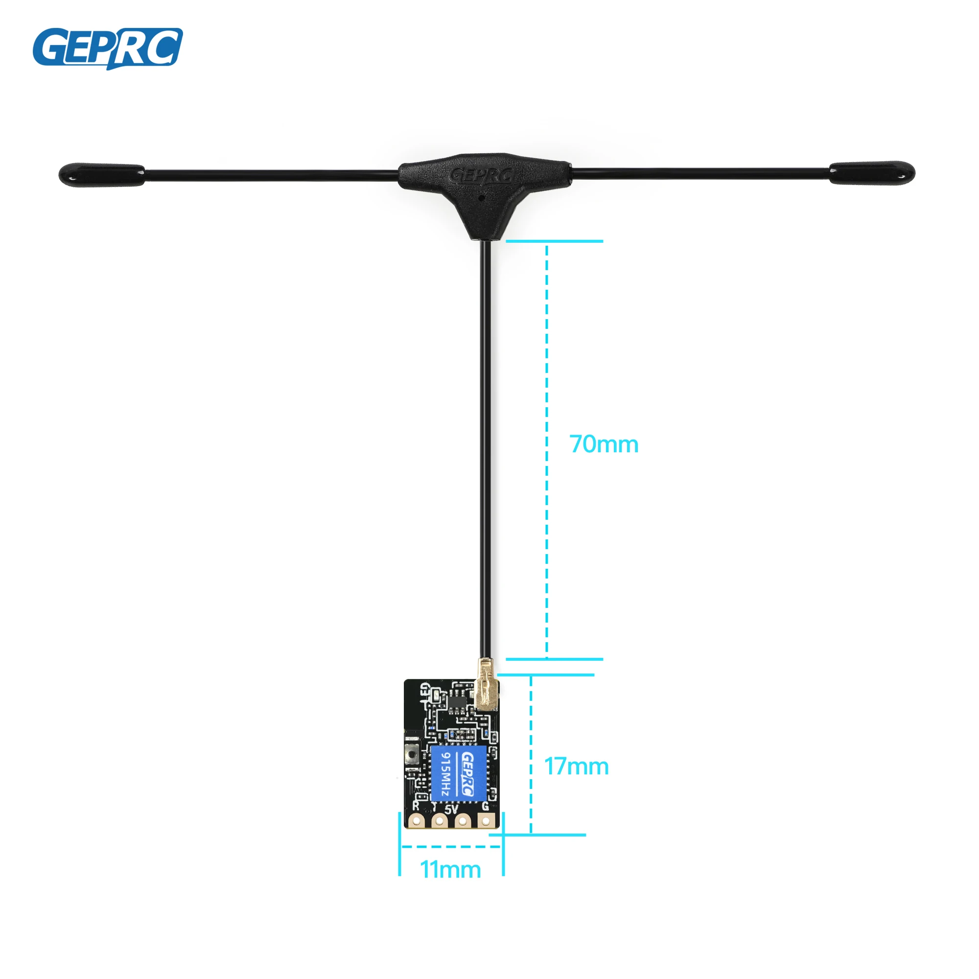 GEPRC ELRS Nano 915M V2 Receiver ExpressLRS NANO Open-Source 915MHz/868MHz LongRange Suiable for DIY RC FPV Quadcopter Drone