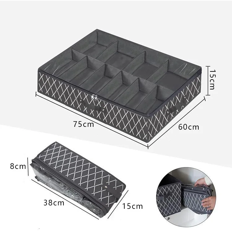 1Pc Closet Bed Shoe Storage Boxes Foldable Underbed Shoesorganizer Containers Under Bed Storage Bags Home Storage & Organization