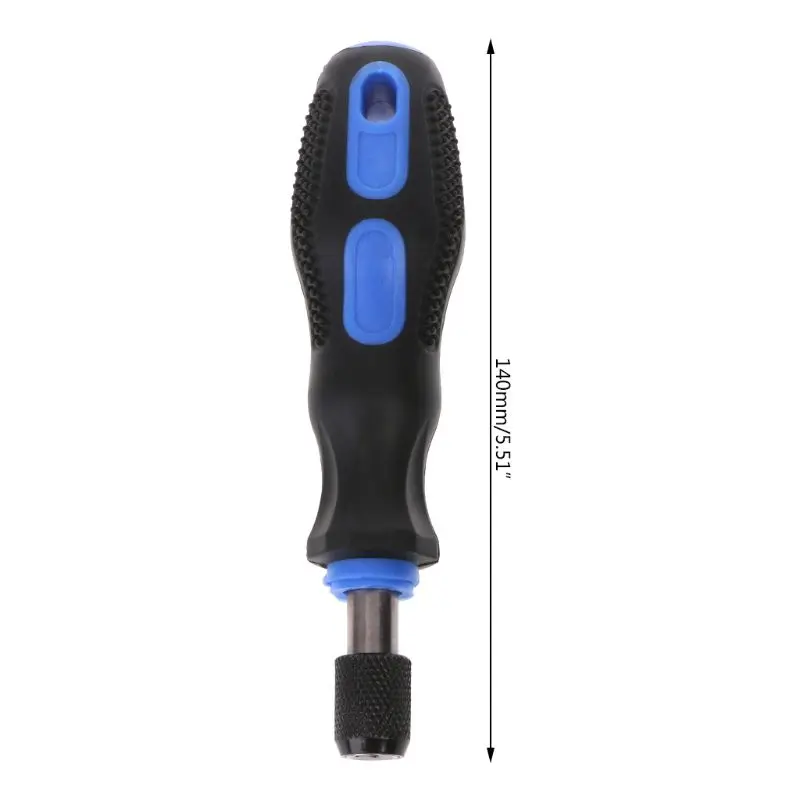 Multi-function 1/4" 6.35mm Non-slip Dismountable Screwdriver Handle With Soft Ru