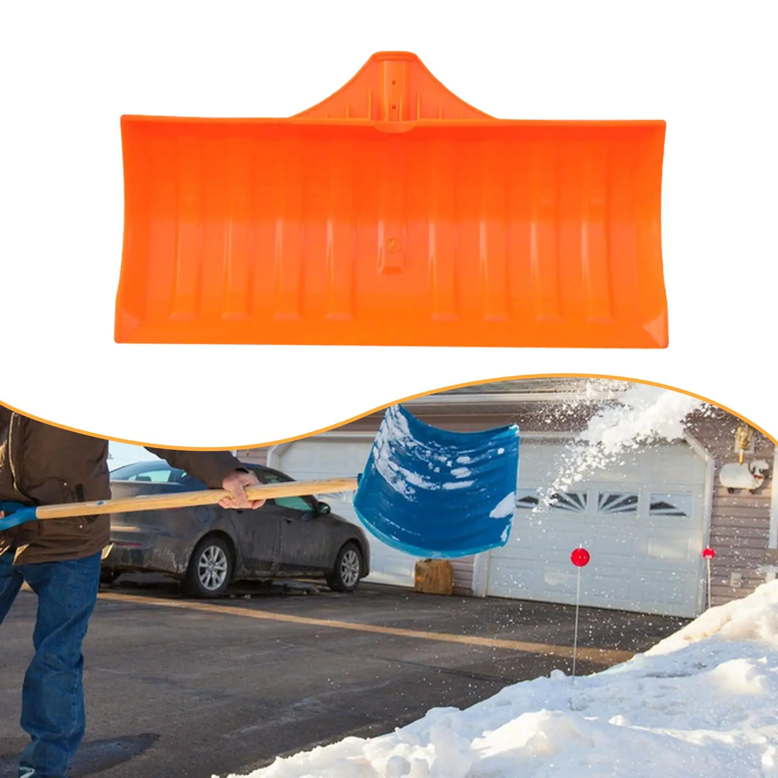 Snow Scoop Head Versatile Portable Garden Cleaning Tool Long Term Use Grain