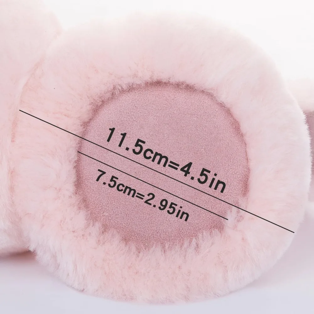 أغطية أذن من الصوف للنساء والرجال غطاء للأذنين منفوش ناعم ومريح لتدفئة الأذن أغطية أذن خارجية للطقس البارد