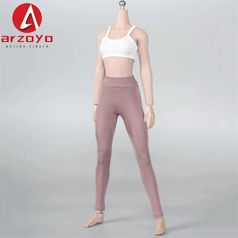 GBT-002 1/6 Yoga Elastic Pants Tight Trousers High Waisted Legging Clothes Model Fit 12'' Female Soldier Action Figure Body Doll