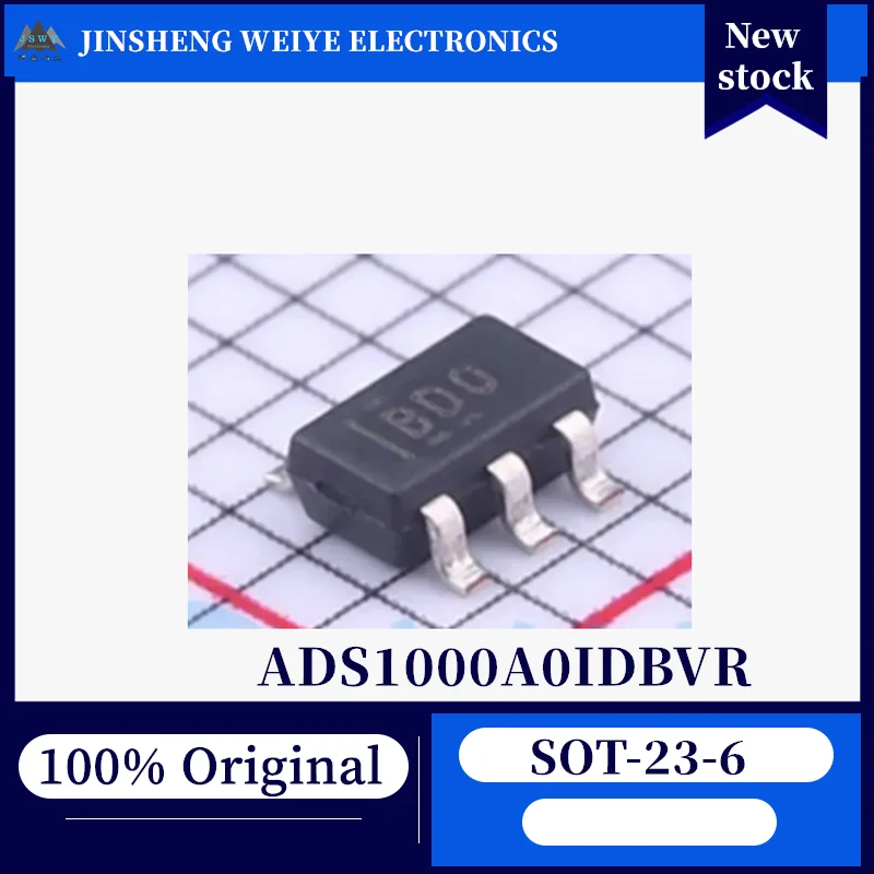 (5/50 pieces) ADS1000A0IDBVR BDO SOT-23-6 12-bit Single Channel 128SPS Low Power Δ-Σ Type ADC 100% New Original Stock Chipset