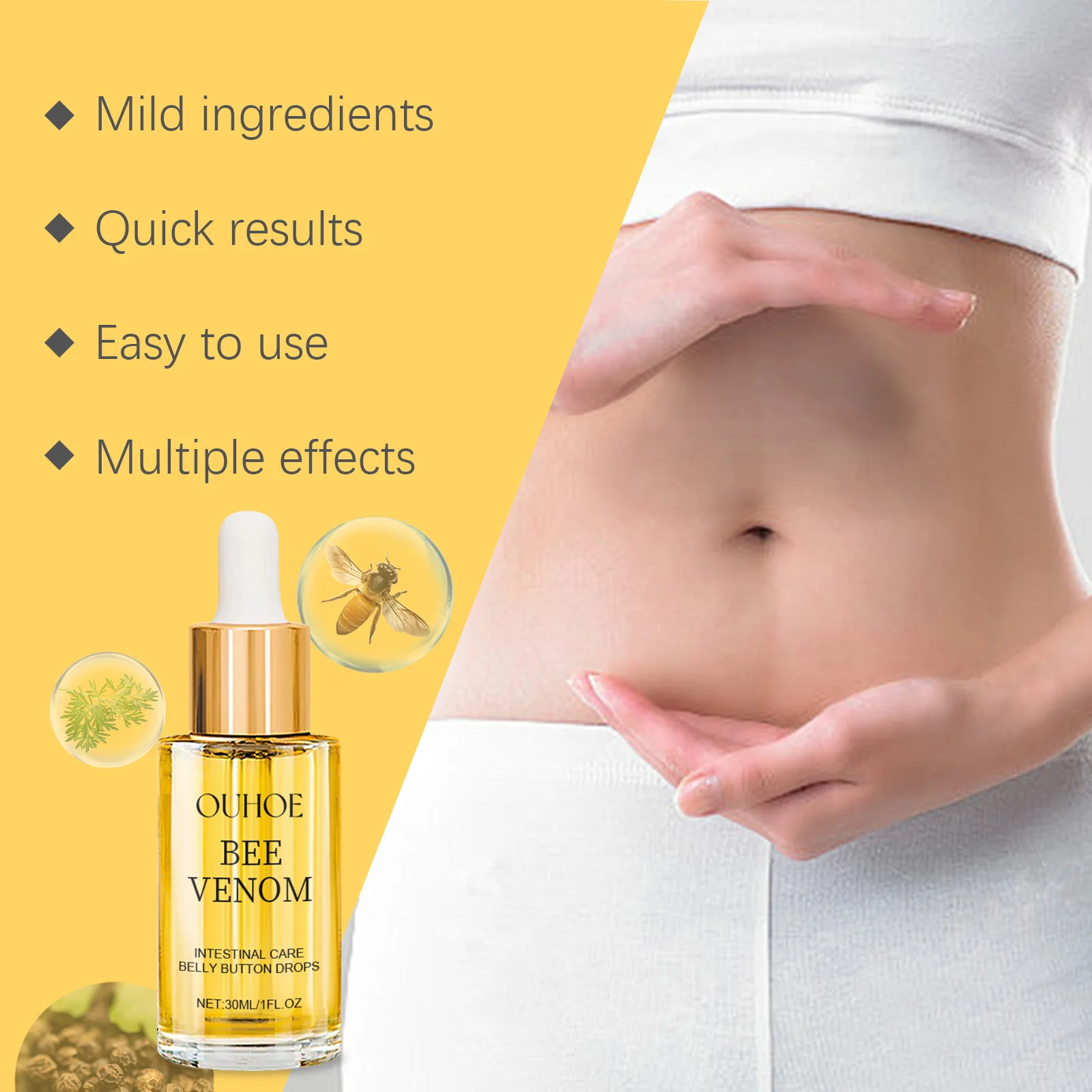 Bee Venom Navel Care Essence Bee Venom Body Care Essence Slimming Body Shaping Navel Smear Essence Skin Care Products - Image 4