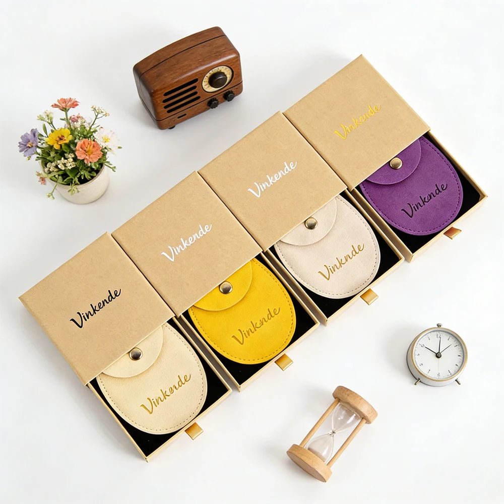 

100Pcs/Lot Paper Drawer Box Custom Ring Earring Boxes with Balck Sponge Personalized Logo Necklace Package Jewelry Snap Gift Bag