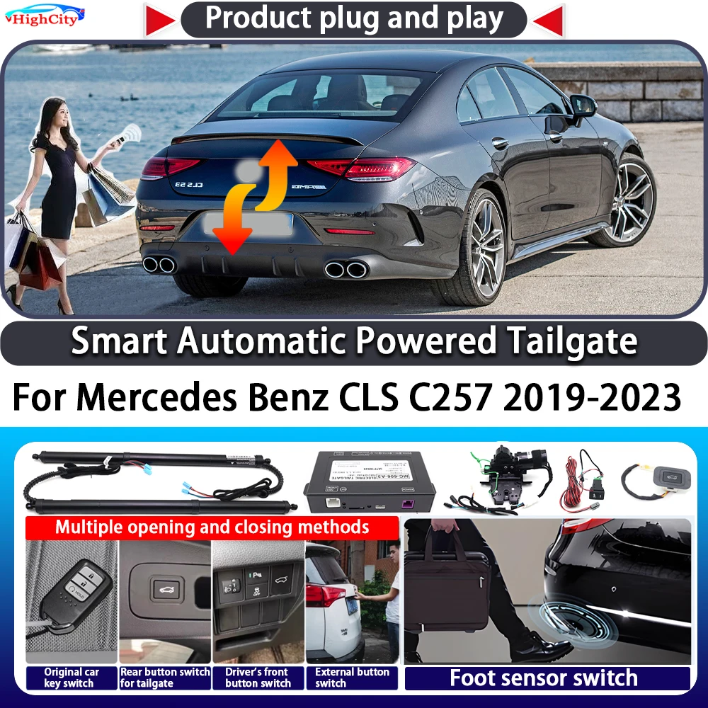 

For Mercedes Benz CLS C257 2019-2023 Smart Automatic Powered Tailgate Key Control Trunk Lift Close Kit Electric Power Tailgate