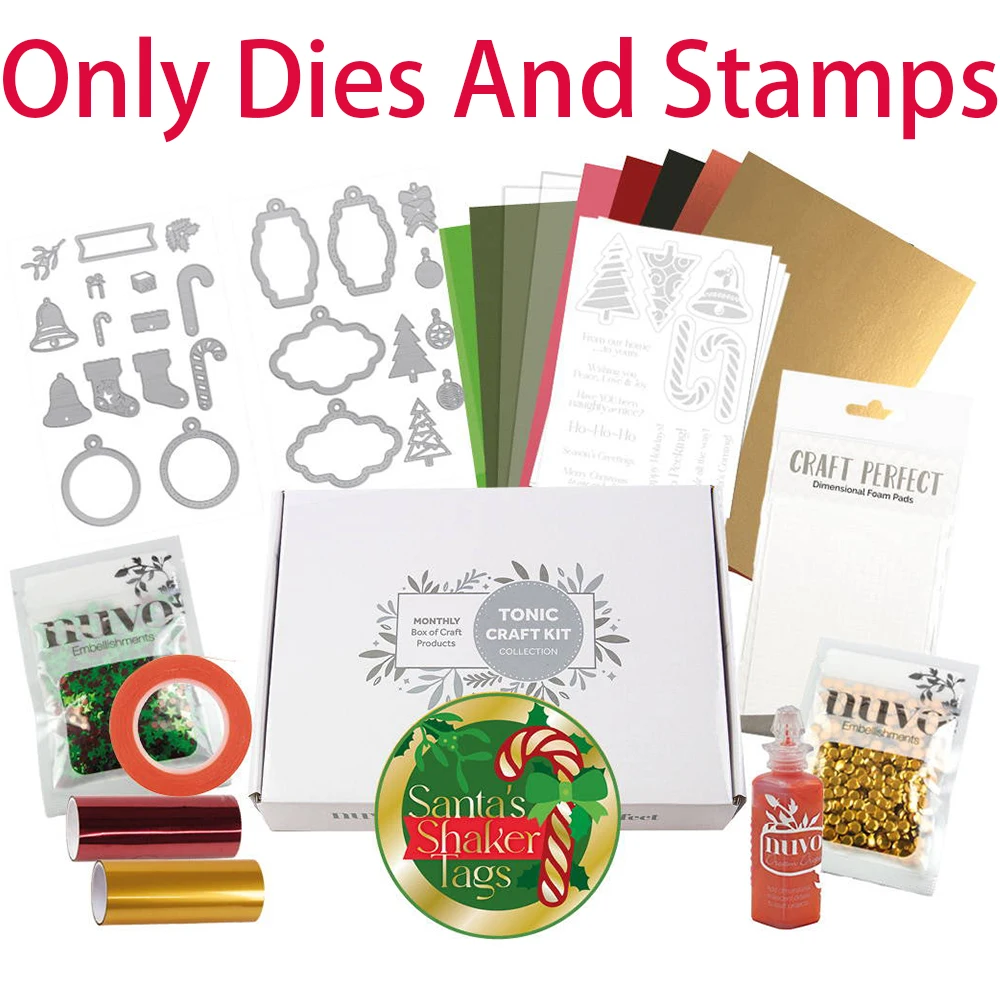 2025 نوفمبر منشط الوافدين الجدد سانتا شاكر العلامات يموت Stamps مجموعة DIY بها بنفسك سكرابوكينغ بطاقات المعايدة الربيع هدية يموت قطع قوالب