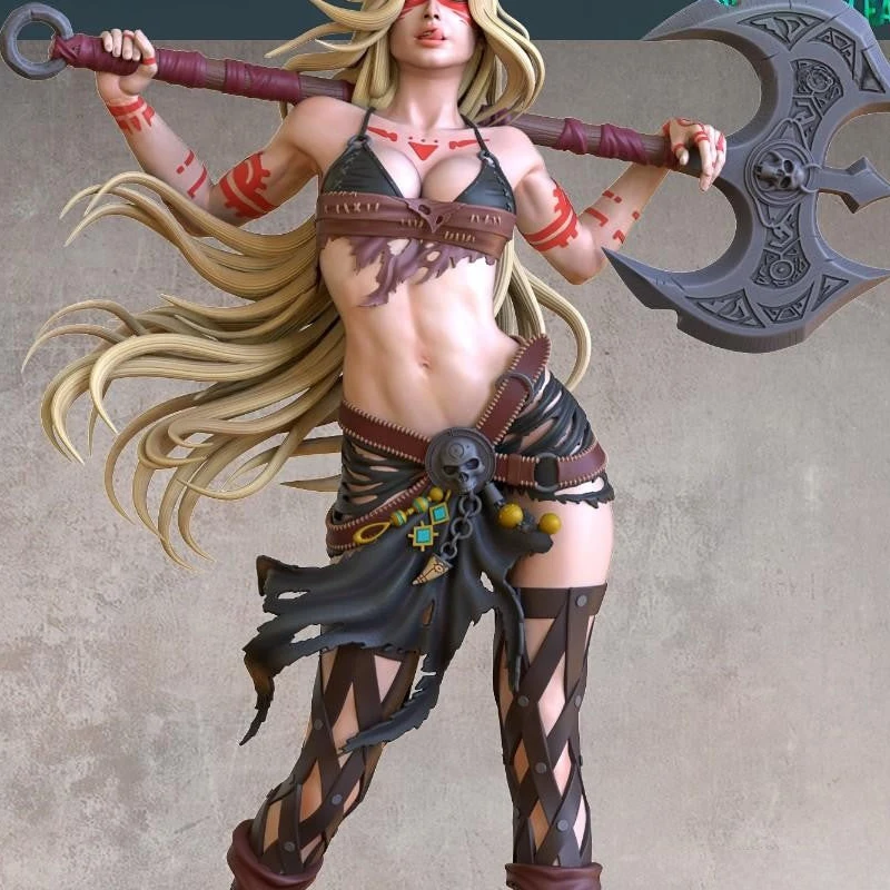 2 Styles Game Character 5147 Barbarian 3D Print Model Unassembled Unpainted Custom Jigsaw Puzzle NSFW GK Figure Kit