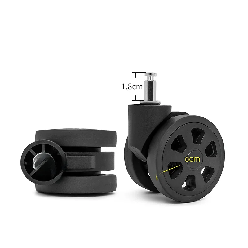 Hexagonal Luggage Wheel Replacement for Travel Suitcase Universal Wheel Accessory Durable Hex Luggage Rollers for Bag Repair