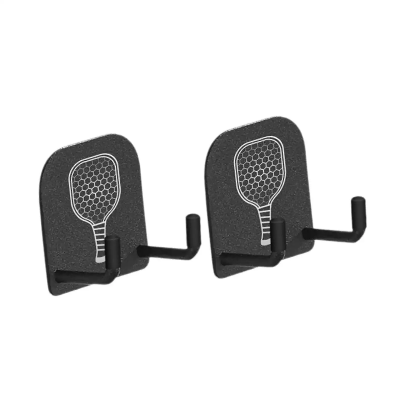 

2Pcs Display Stand Accessories No Drill Sturdy Tennis Rackets Pickleball Fence Hooks for Garage Cabinet Workouts Bags Bedroom
