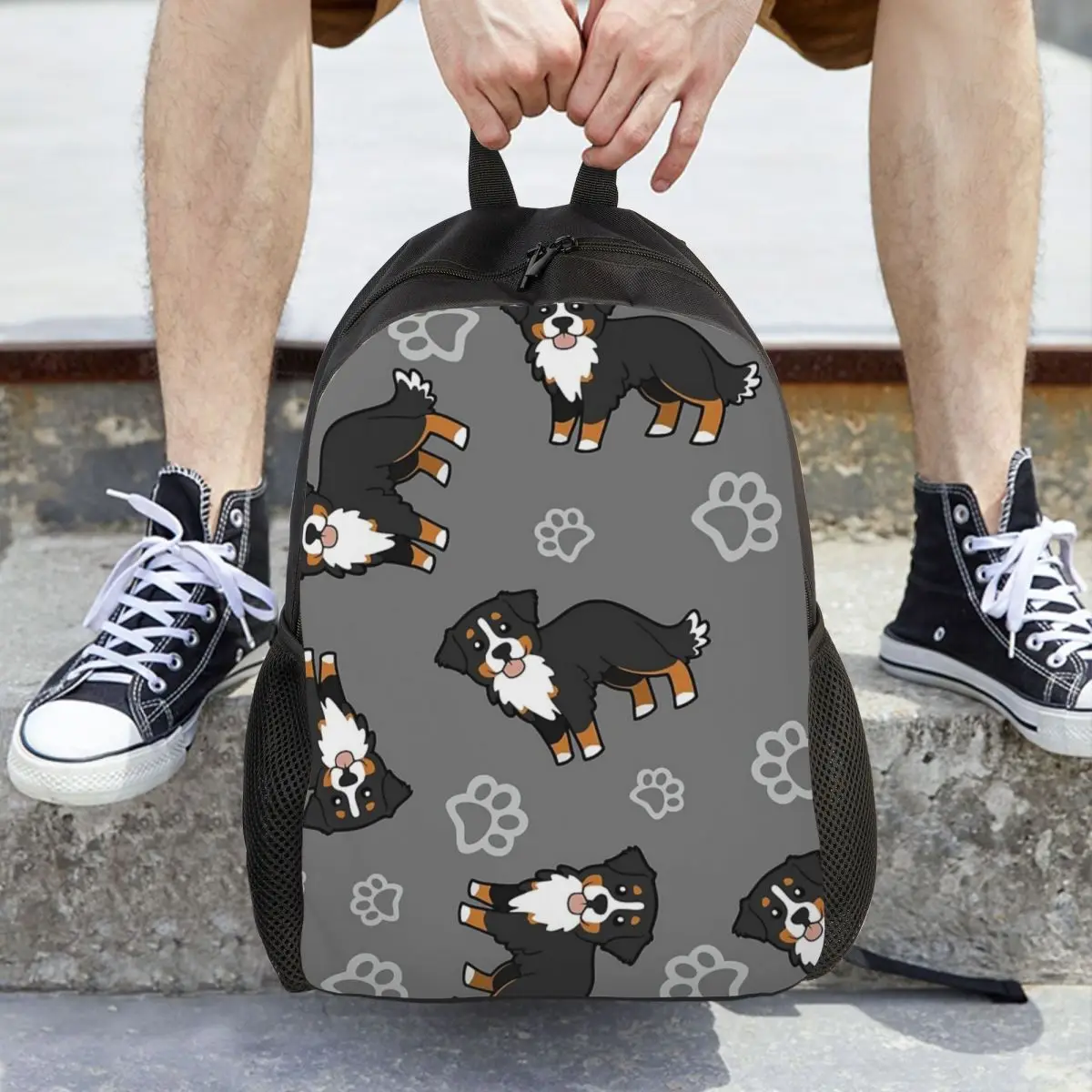 

Рюкзак Bernese Mountain Dog Backpack Daypack большой вместимости для мальчиков и девочек, школьная сумка, сумки на плечо для мужчин и женщин