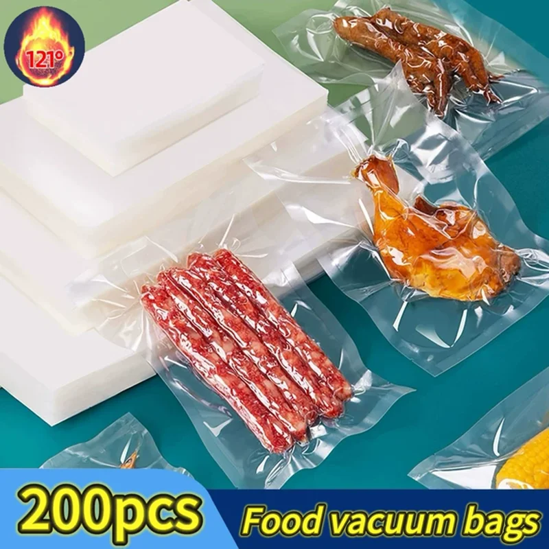 Smooth Vacuum Bag for Food Wholesale Transparent Compression Sealed Bag Vacuum Packaging for Delicatessen Freshness Preservation