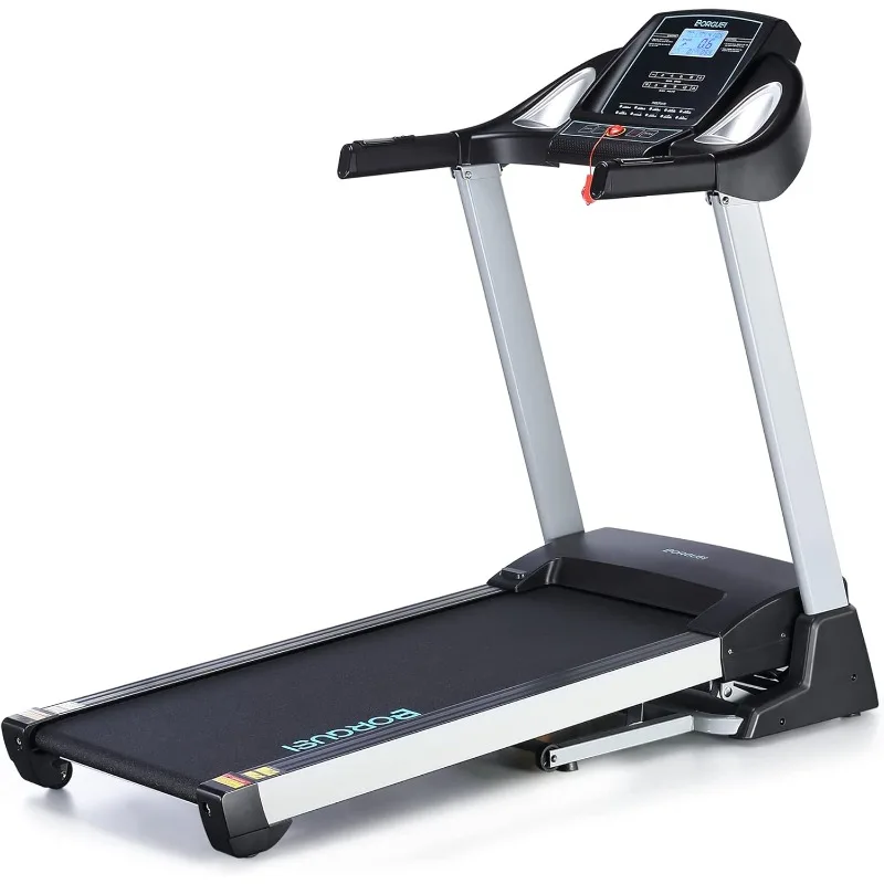 

15% Auto Incline Treadmill with Bluetooth Speaker, 20" Wide 3.5HP Folding Electric Treadmill with LCD Display Easy Assembly