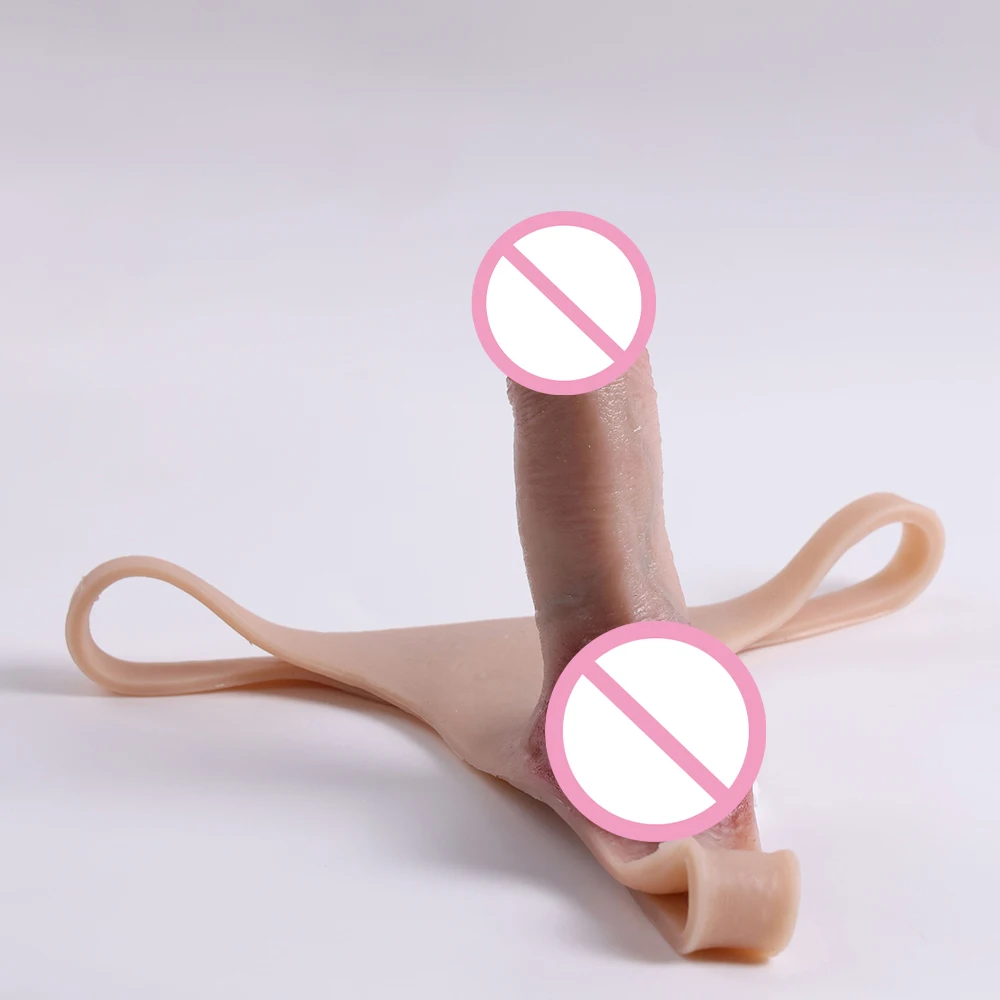 Silicone Strapon Dildo for Women Penis Pants Masturbators Penis Realistic Bended Dildoes Lesbian Toys for Female Adults 18
