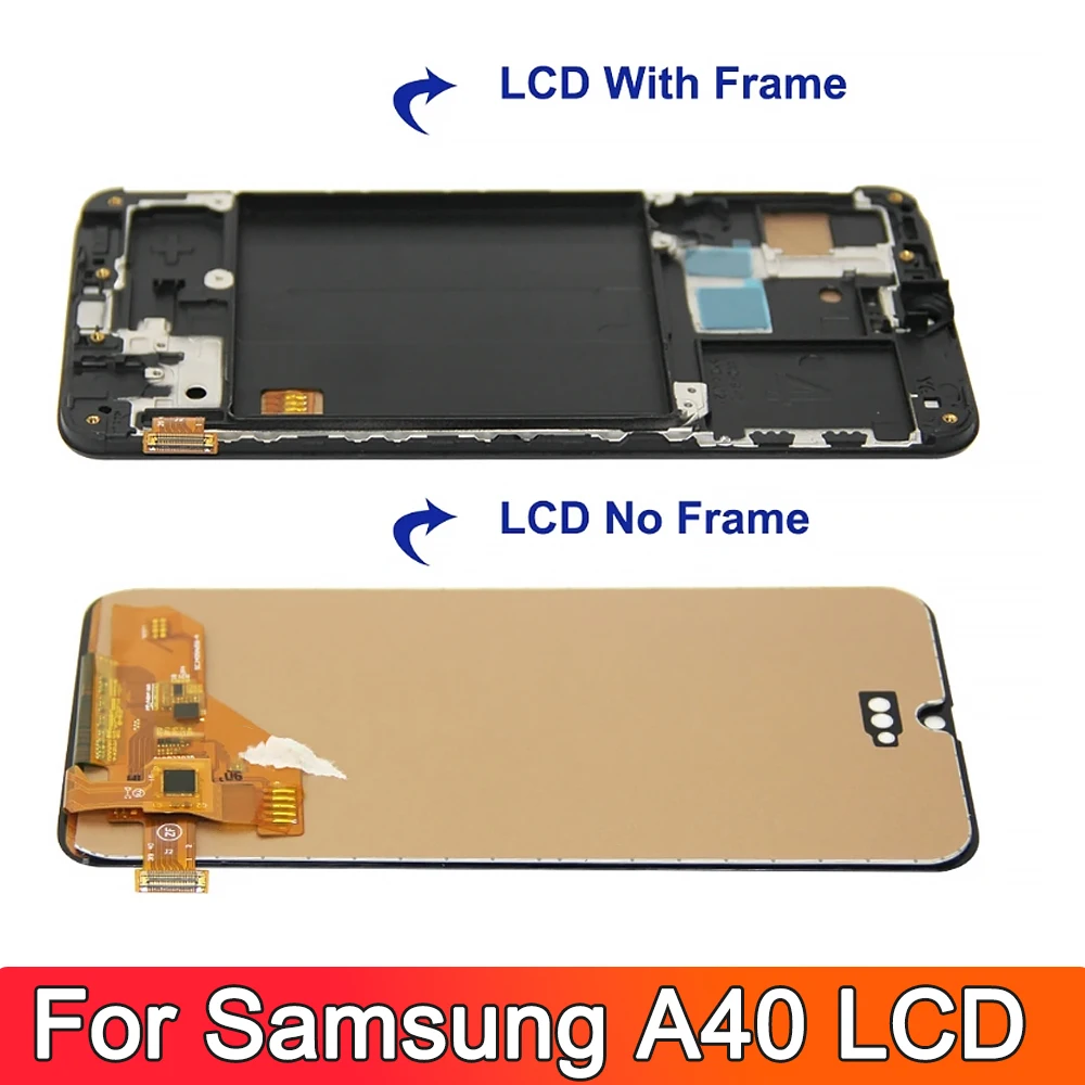 AAA+ Quality Display Screen for Samsung A40 A405 A405F LCD Screen Touch Digitizer Assembly for samsung a40 lcd display