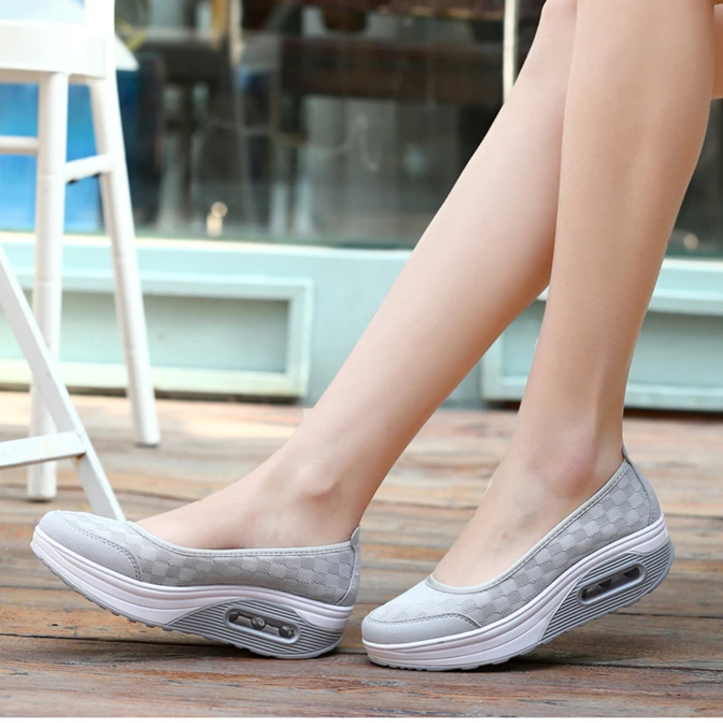 Women Shoes Comfortable Heels Vulcanized Shoes For Platform Shoes Casual Slip On Spring Autumn shoes for women