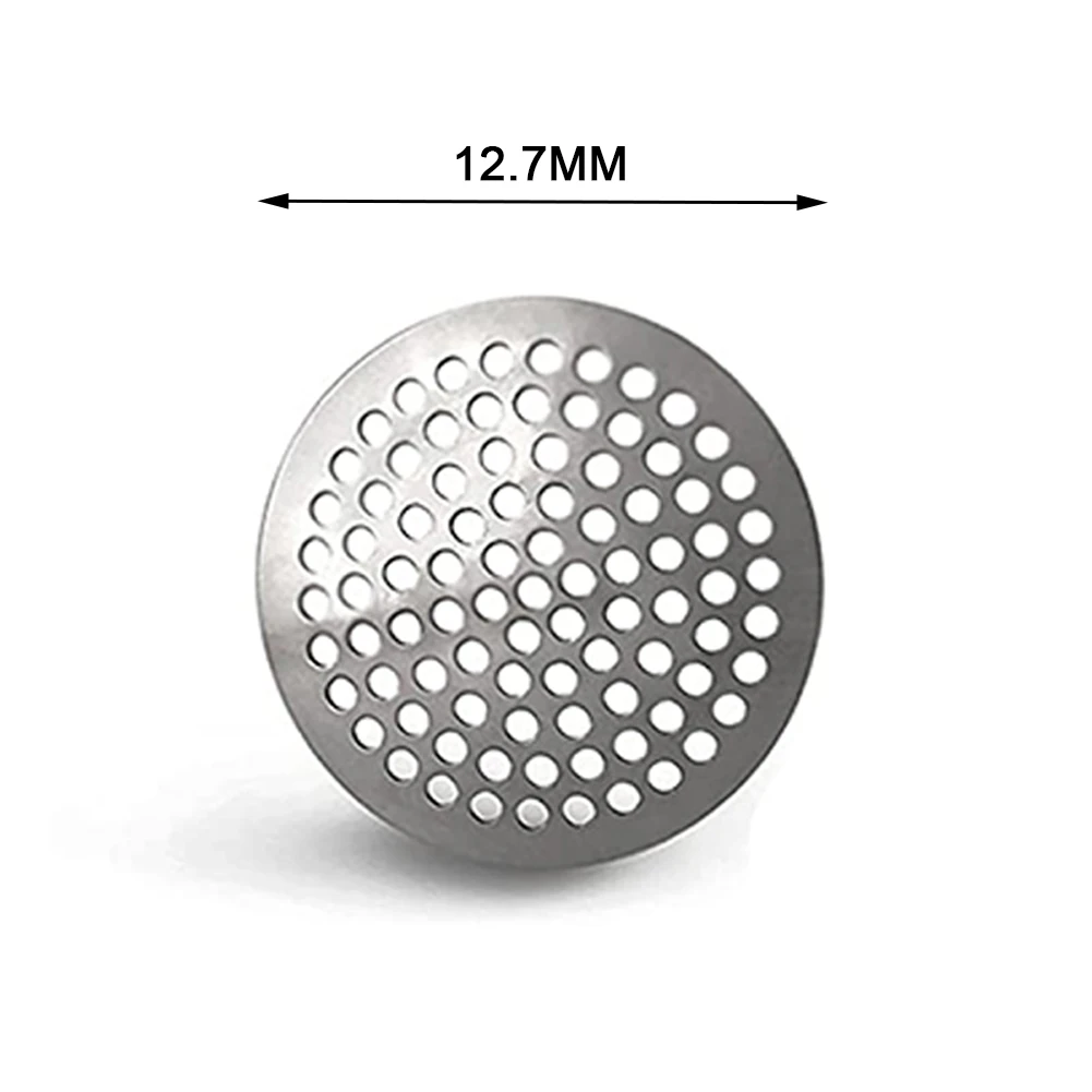 10pcs Small Etched Smoke Screen Strainer 304 Stainless Steel Pipe Filter Filtering Net Smoking Tobacco Accessories