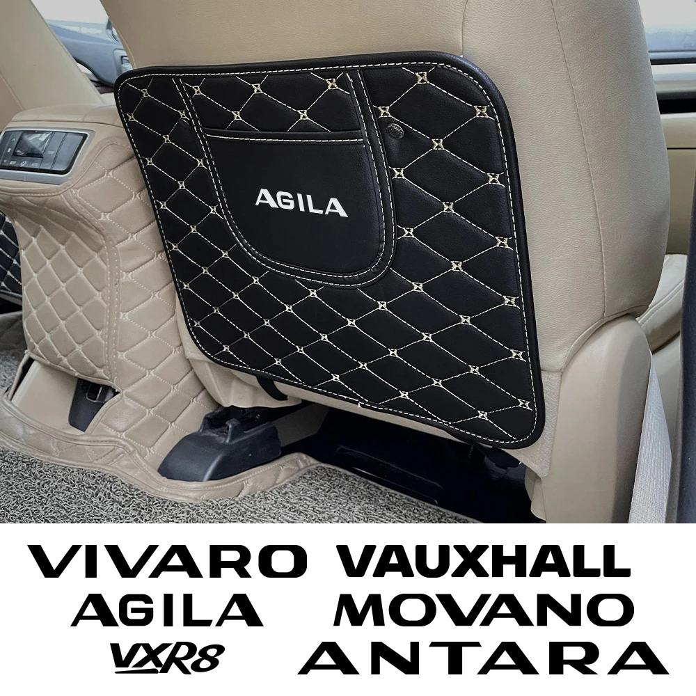 1PCS Car Seat Back Children Anti Kick Pad Protective Cushion Auto Accessories For Opel Vauxhall Agila Antara Movano Vivaro VXR8