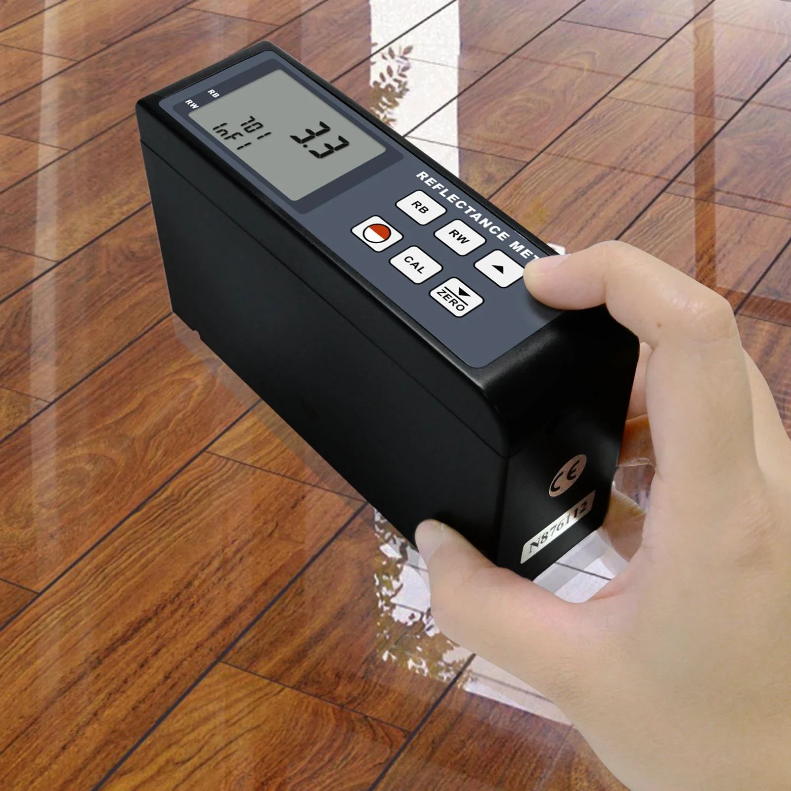Digital Reflectance Meter User Friendly Cryptometer Transparency Coating 0~100 Range for Coating Inks Printing Leather