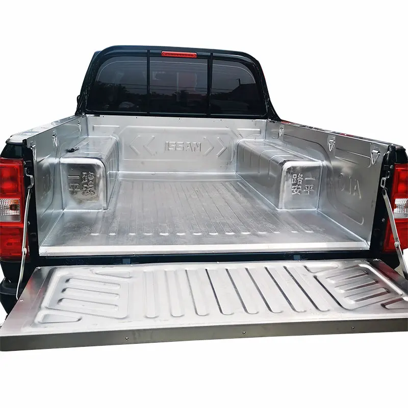 

Stainless Steel Truck Bed Liner For Zhengzhou Dongfeng Rich P11 Extended Long Box Silver Interior Protective Mat