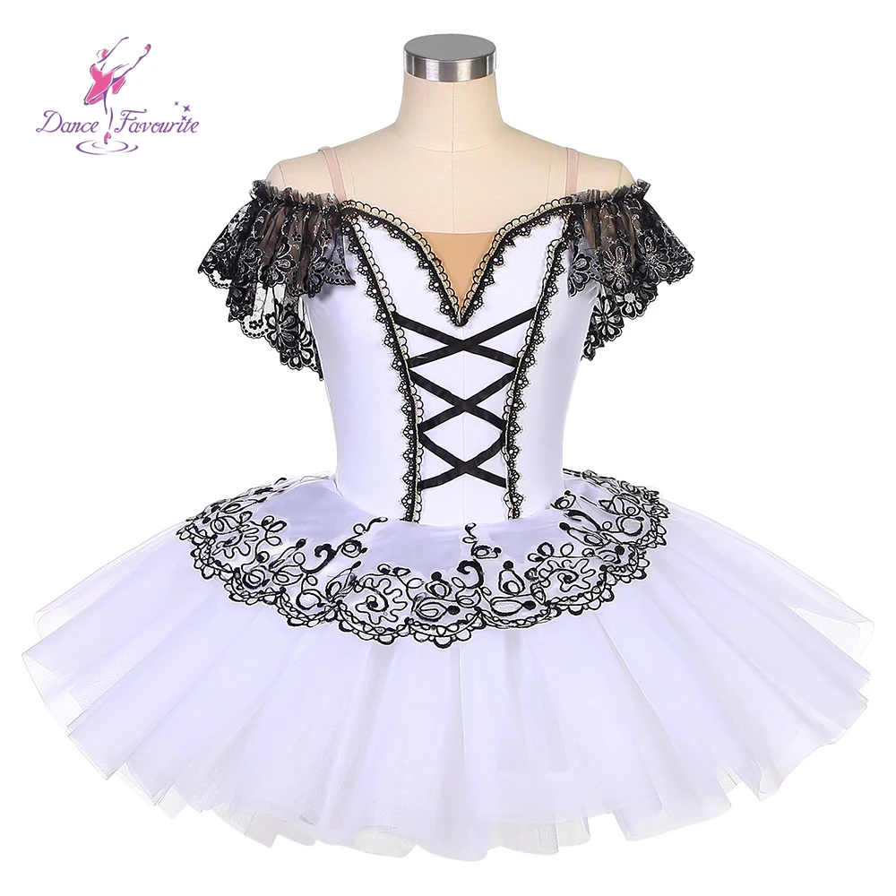 dance-favourite-dance-costumes-22540-white-spandex-bodice-with-black-applique-bell-shaped-tutu-ballet-tutu