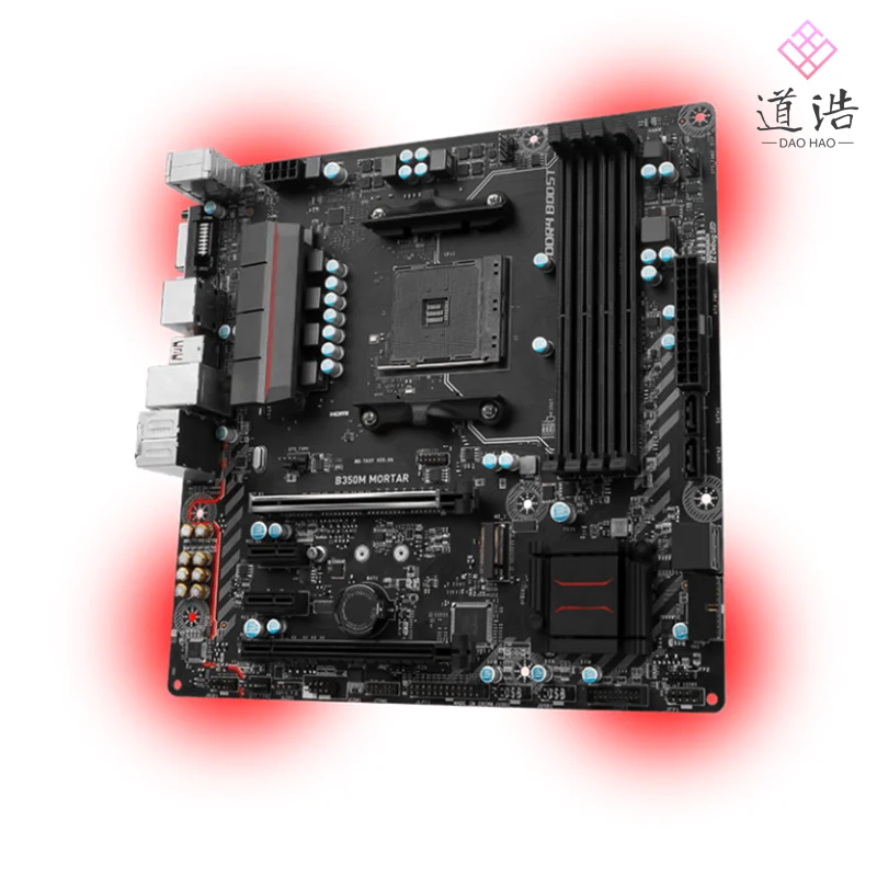 For B350M MORTAR Motherboard 64GB AM4 DDR4 Micro ATX B350 Mainboard 100% Tested Fully Work