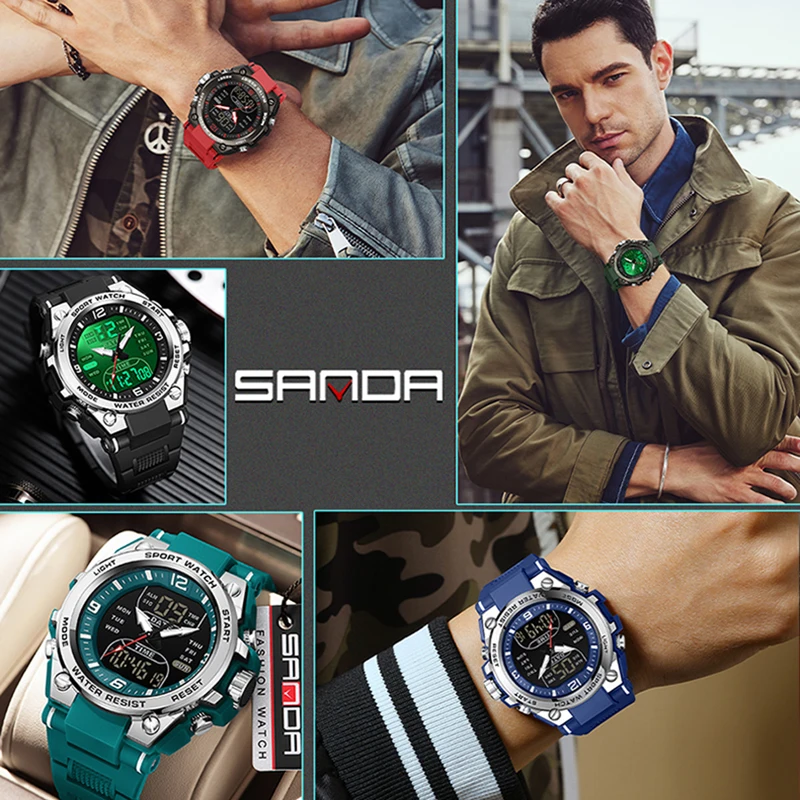 Men Tactical Military Watches G-Style Clock For Man Sport Watch Mens Brand Luxury Analog Shock Quartz Wristwatch Waterproof 50m