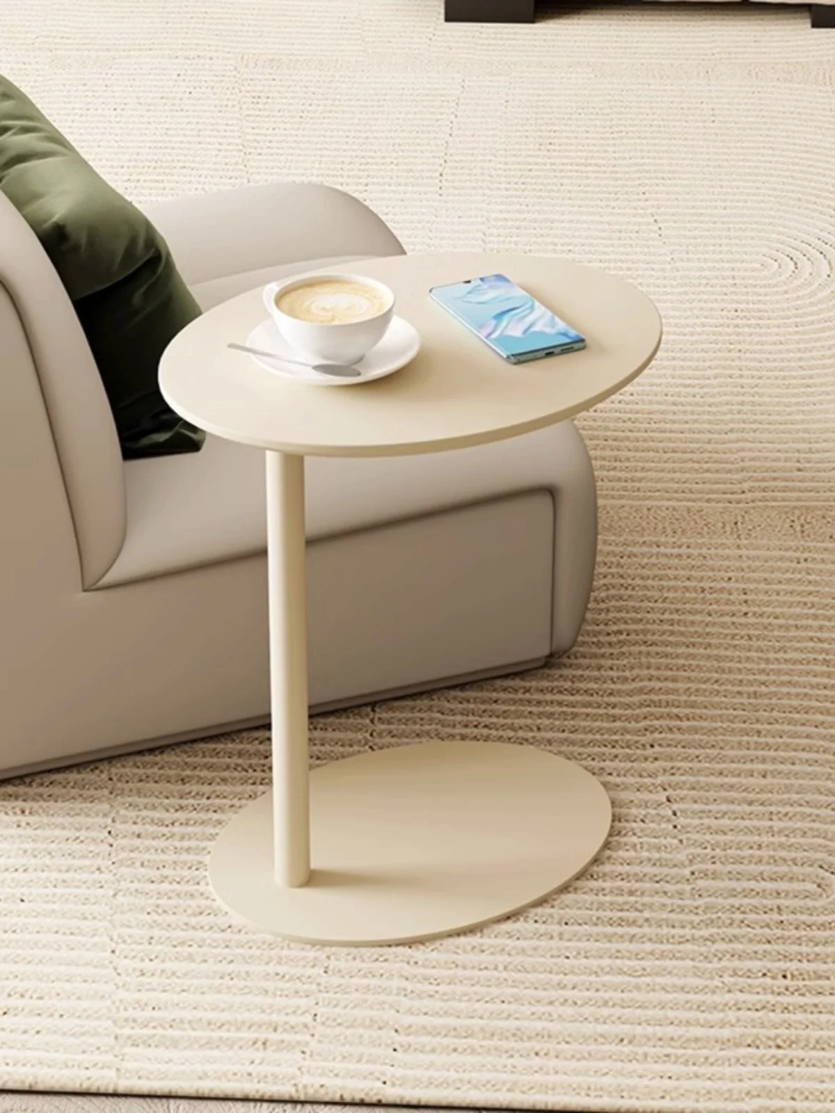 Cream wind edge, movable edge, sofa edge, small coffee table, light luxury edge, simple small edge