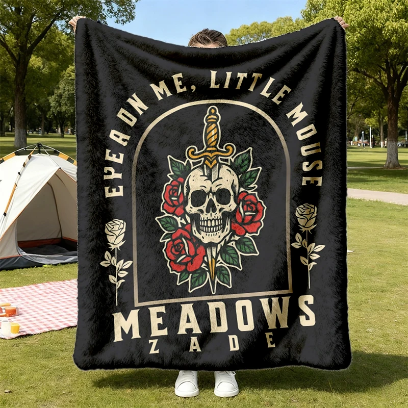 Zade Meadows Smut Cozy Blanket, Haunting Adeline Warm Blanket, Spicy Book Lover Gift, Dark Romance Bookish Merch, Run Li