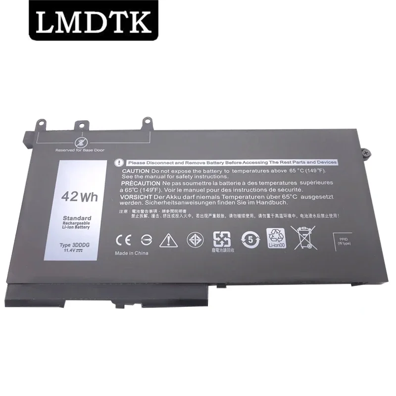 

LMDTK New 3DDDG 11.4V 42WH Laptop Battery For Dell Latitude 5280 5288 5480 5580 5490 5590 5491 5591 5495 5488 M3520 M3530 Series