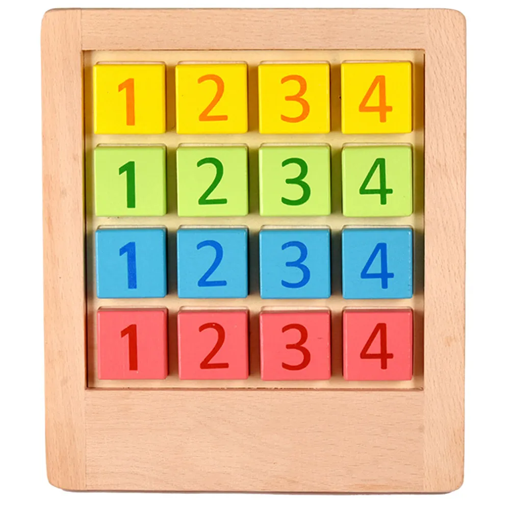 Sudoku Number Board Creative Intellectual Puzzle Game Logical Reasoning Training for Kids Adults Home Desktop Wooden Playing