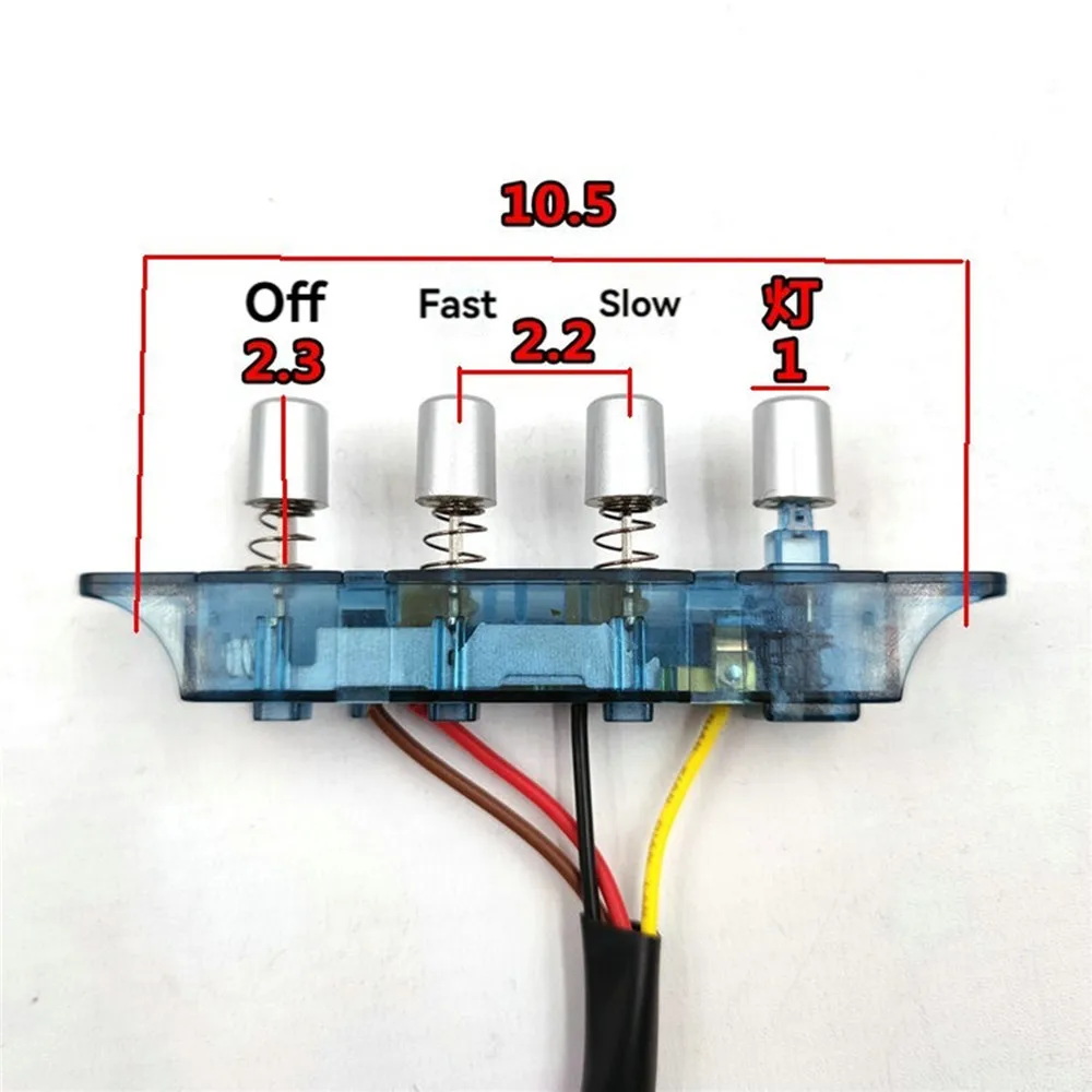 1pc Keyboard Switch Replacement Push-button Assembly 4- key 2- speed J05H For Vanward CXW-200-J02K Range Hood Accessories