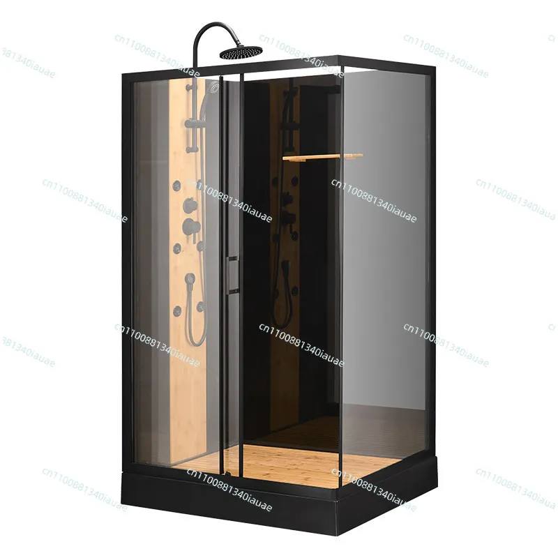 

Integrated Shower Room Integrated Bathroom Indoor Toilet Dry and Wet Separation Integrated Bathroom Glass Sliding Door