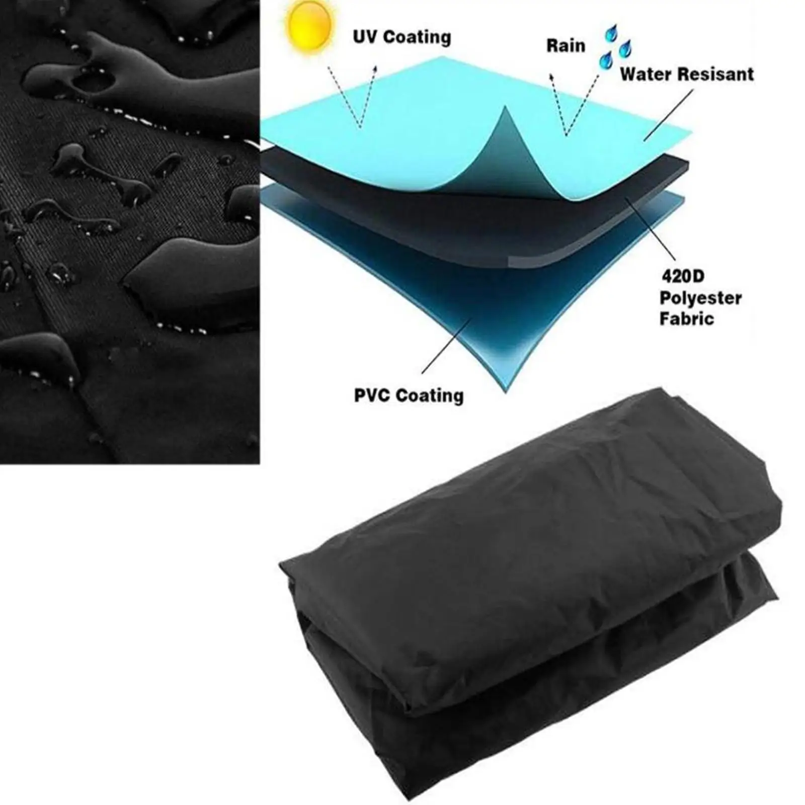 

Foosball Table Cover Table Heavy Duty Waterproof Cover Dustproof for indoor Patio Coffee , Black