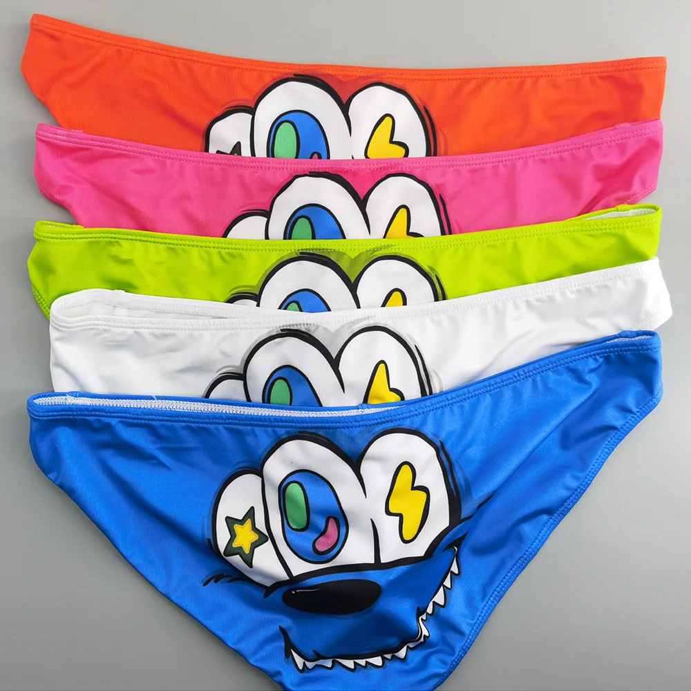 Classic new men's underwear men's briefs underwear cartoon cute printed pants 25102