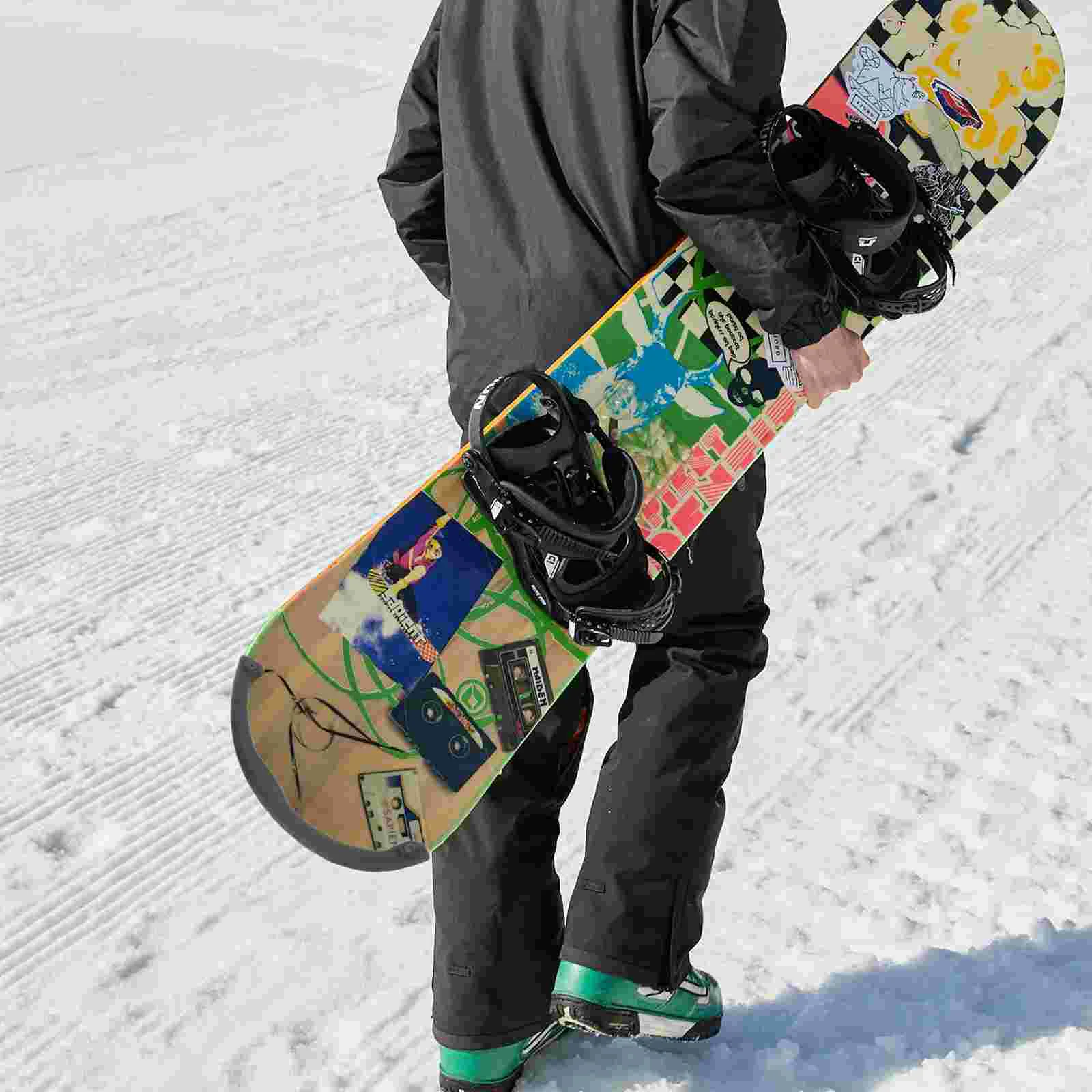 Barra de proteção anticolisão para snowboard, amortecedor, faixa protetora de borracha