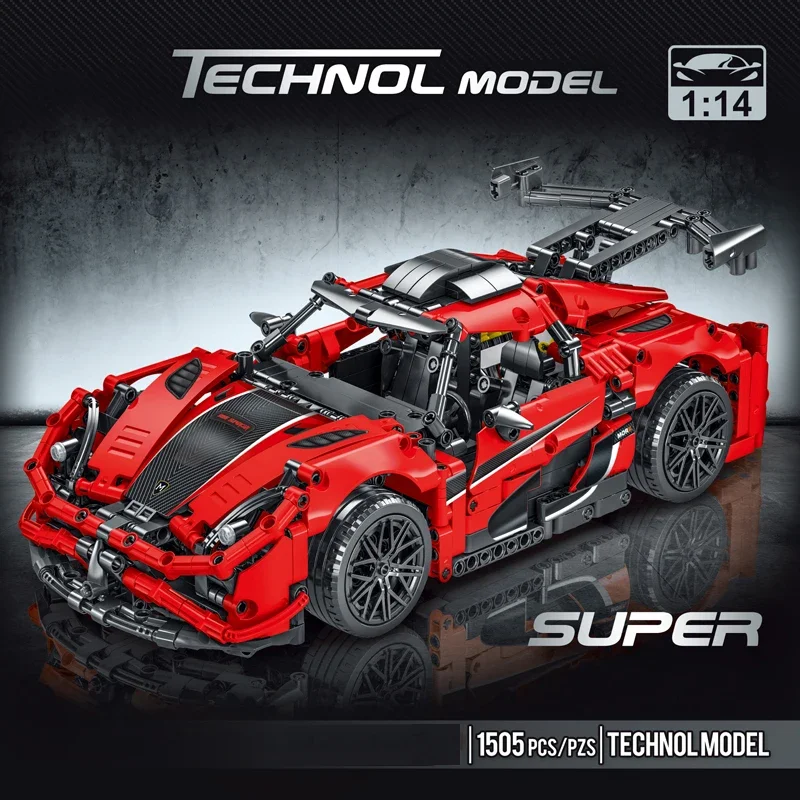 1505 pz Tecnico MOC Meccanico Auto Da Corsa Assemblaggio Mattoni Kit di Costruzione Creativa STELO Giocattolo Educativo per I Bambini Regalo Di Compleanno