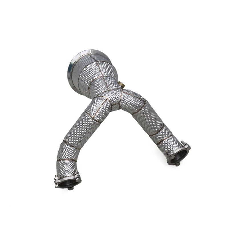 

COC Straight Engine Exhaust Downpipe for S4 S5 B9.5 3.0T 2019-2023 Exhaust Manifold SS304 Headers with Heat Shield Downpipe