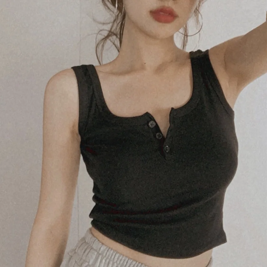 

Sexy Women Ladies Korean Style Casual Summer Sleeveless Tank Tops Camisole Clothing For Happy Daily Life And Holiday 2025