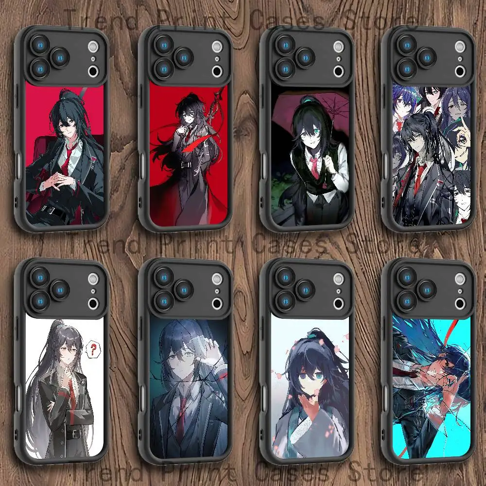 

L-Limbus C-Company Hong Lu Phone Case For iPhone 17,16,15,14,13,12,11,Pro,Max,Plus,X,XS,SE4,E,Mini Black Thickened border Case