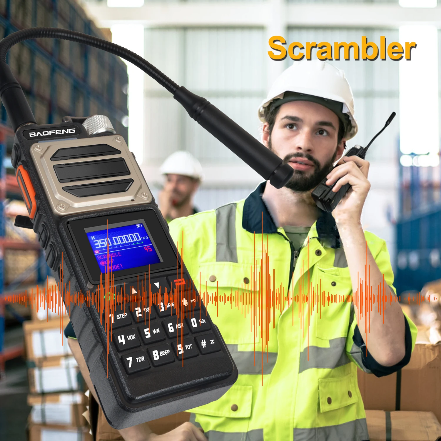 Baofeng UV-25 M Version 6-band Air Band Rx 3-band Tx Scrambler 10W Scrambler FM Vox 10km Walkie Talkie W/5200mAh USB-C Battery