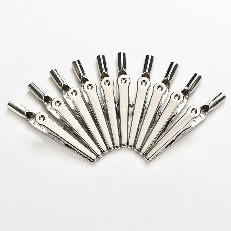 Nouvelle vente 10x pinces de Test Crocodile Alligator en acier inoxydable câble vis de plomb fixation de sonde