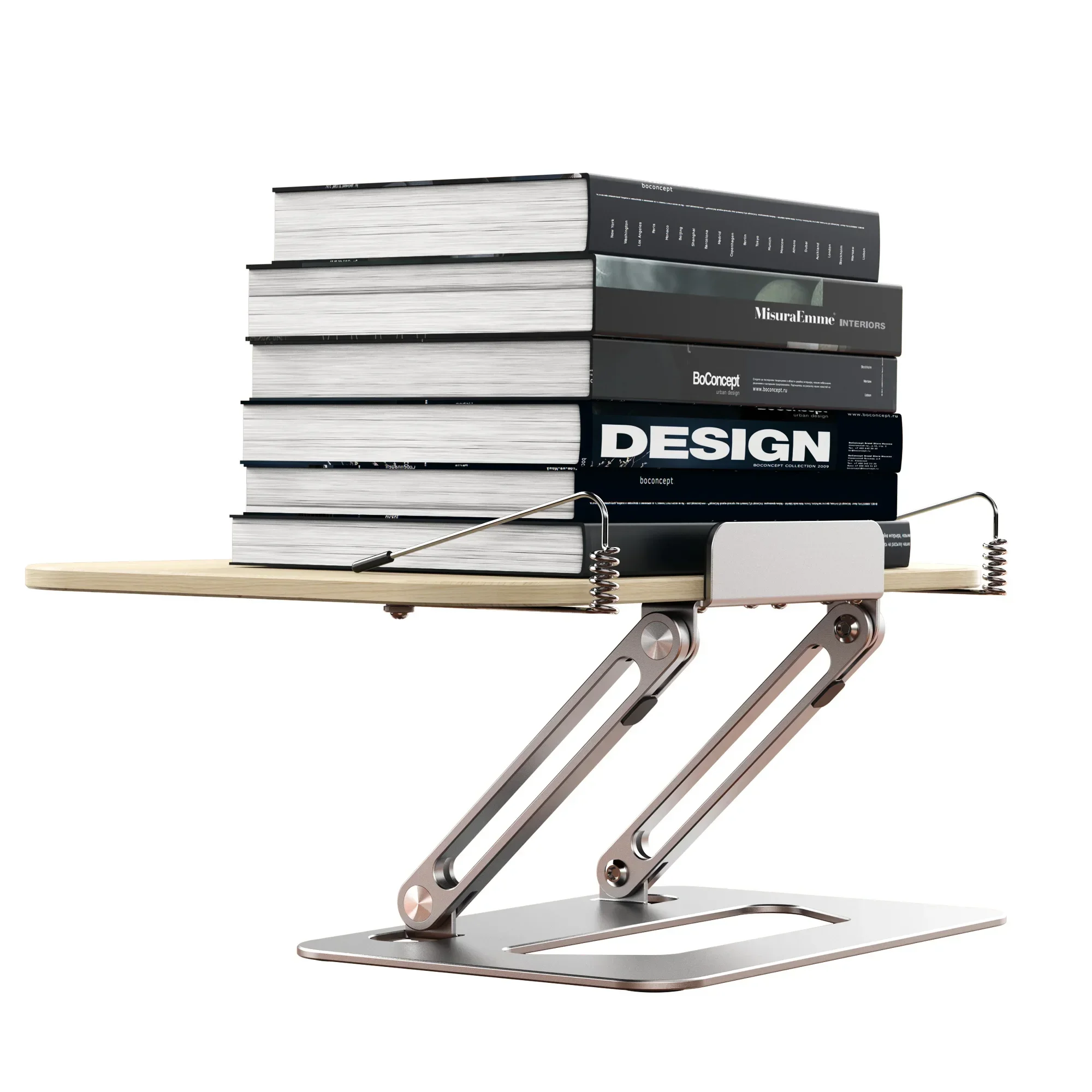 Wooden Reading Book Stand Children's Multi-functional Book Lazy Reading Bookshelf Student Adjustable Tablet iPad Laptop Stand