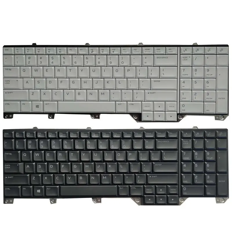 New Backlit US Keyboard For Dell Alienware M17 R5 P38E Area-51M A51M 0WYFCV 0FNF7F NSK-EYBBC RGB