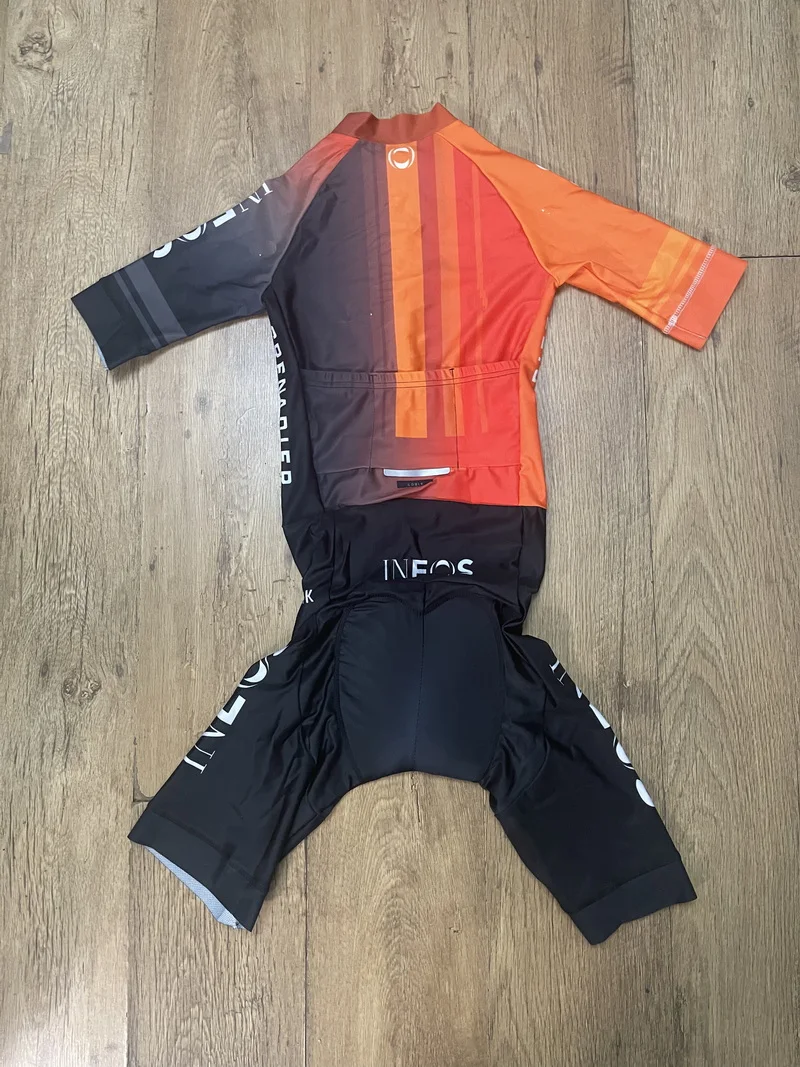 LASER CUT kombinezon 2024 INEOS GRENADIER TEAM ORANGE body krótka koszulka rowerowa rower odzież rowerowa Maillot Ropa Ciclismo