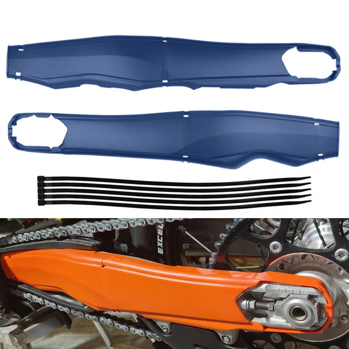 

NEW 2024 Motorcycle Swingarm Swing Arm Protector Cover For HUSQVARNA TC TX TE FC FX FE 125 250 300 350 450 Enduro Dirt Pit Bike