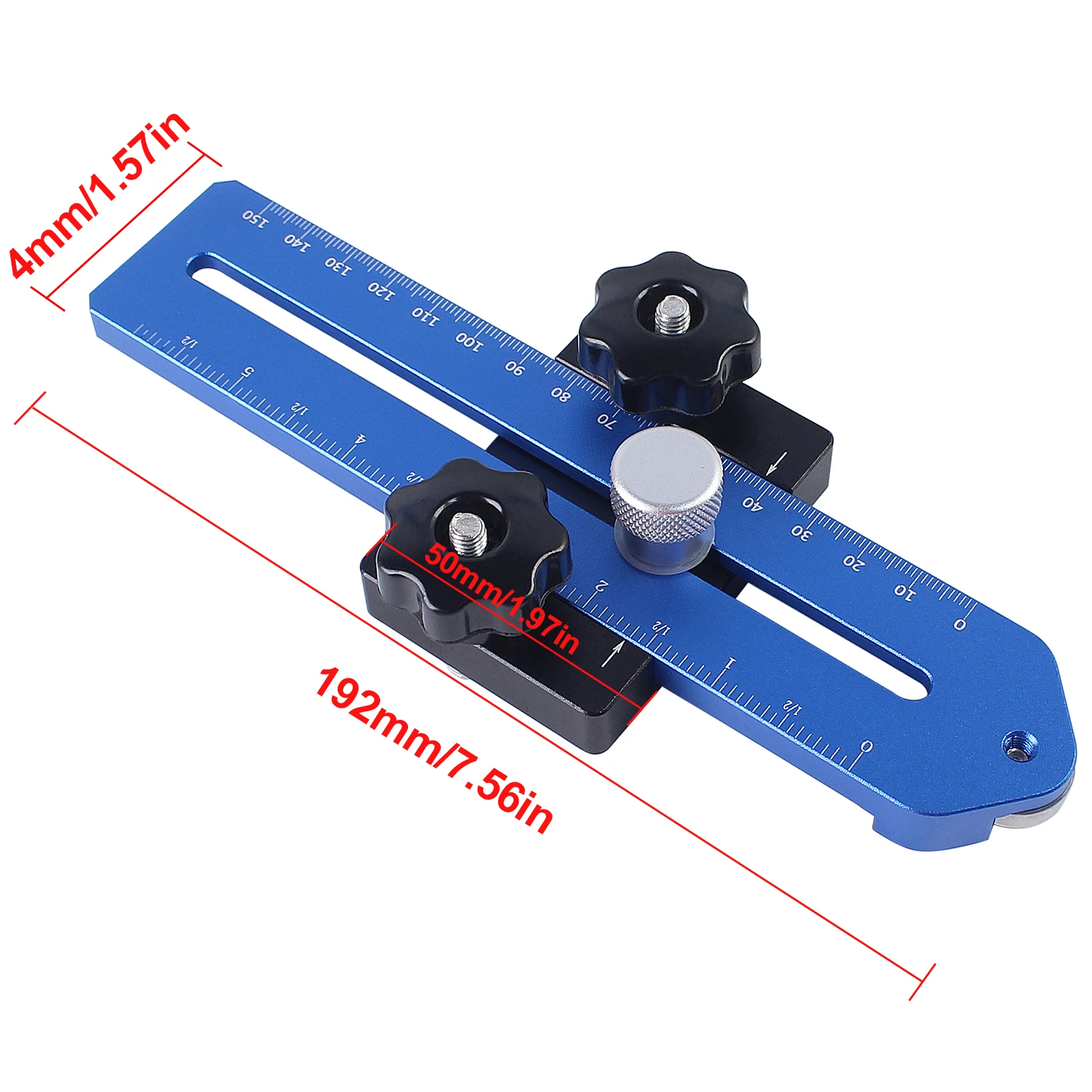Thin Rip Jig Table Saw Jig Guide for Quick Making Strip Cutting Adjustable Thin Rip Guide for Band Saw Router Table Woodworking